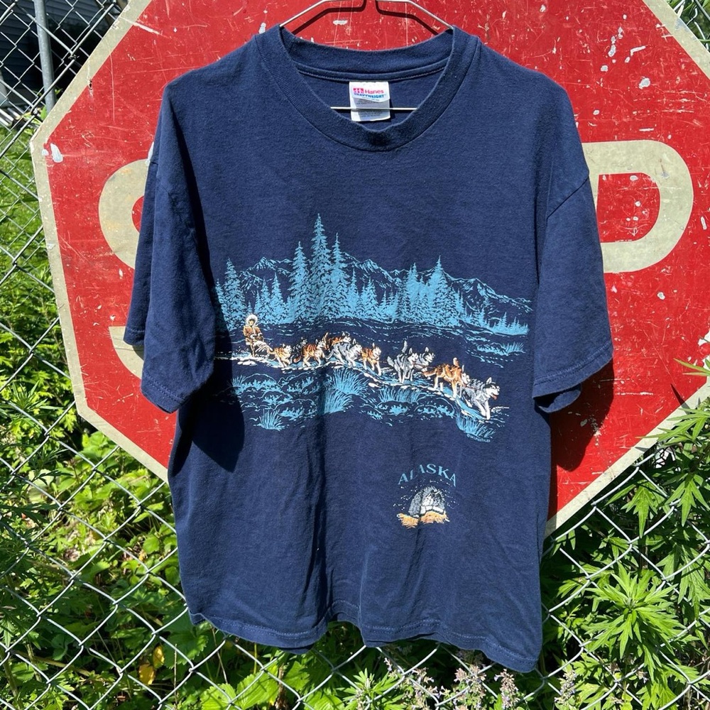 Vintage 1994 Alaska Dog Sled T Shirt